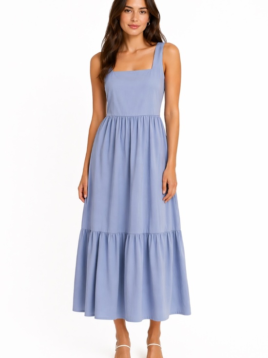 Smash + Tess Dresses & Skirts - NWT Smash & Tess Maise midi dress M tiered sky blue sleeveless cottage core